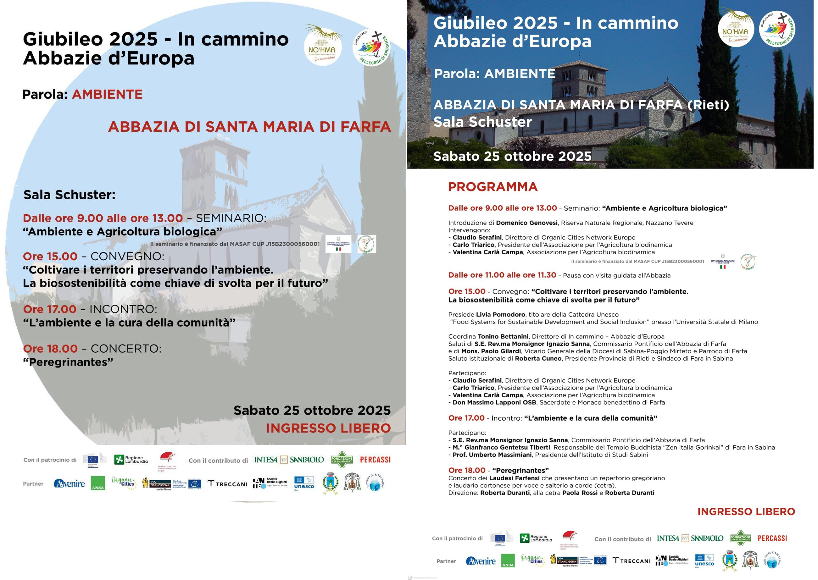 Clicca sull'immagine per ingrandirla: Giubileo in cammino: ventiseiesima tappa - Parola: Ambiente Clicca sull'immagine per ingrandirla: Giubileo in cammino: ventiseiesima tappa - Parola: Ambiente